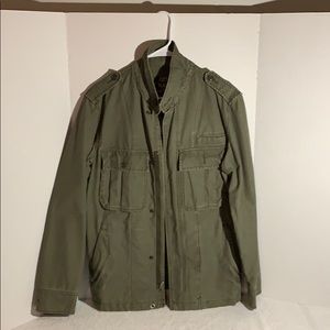 Old Navy army green military coat jacket medium